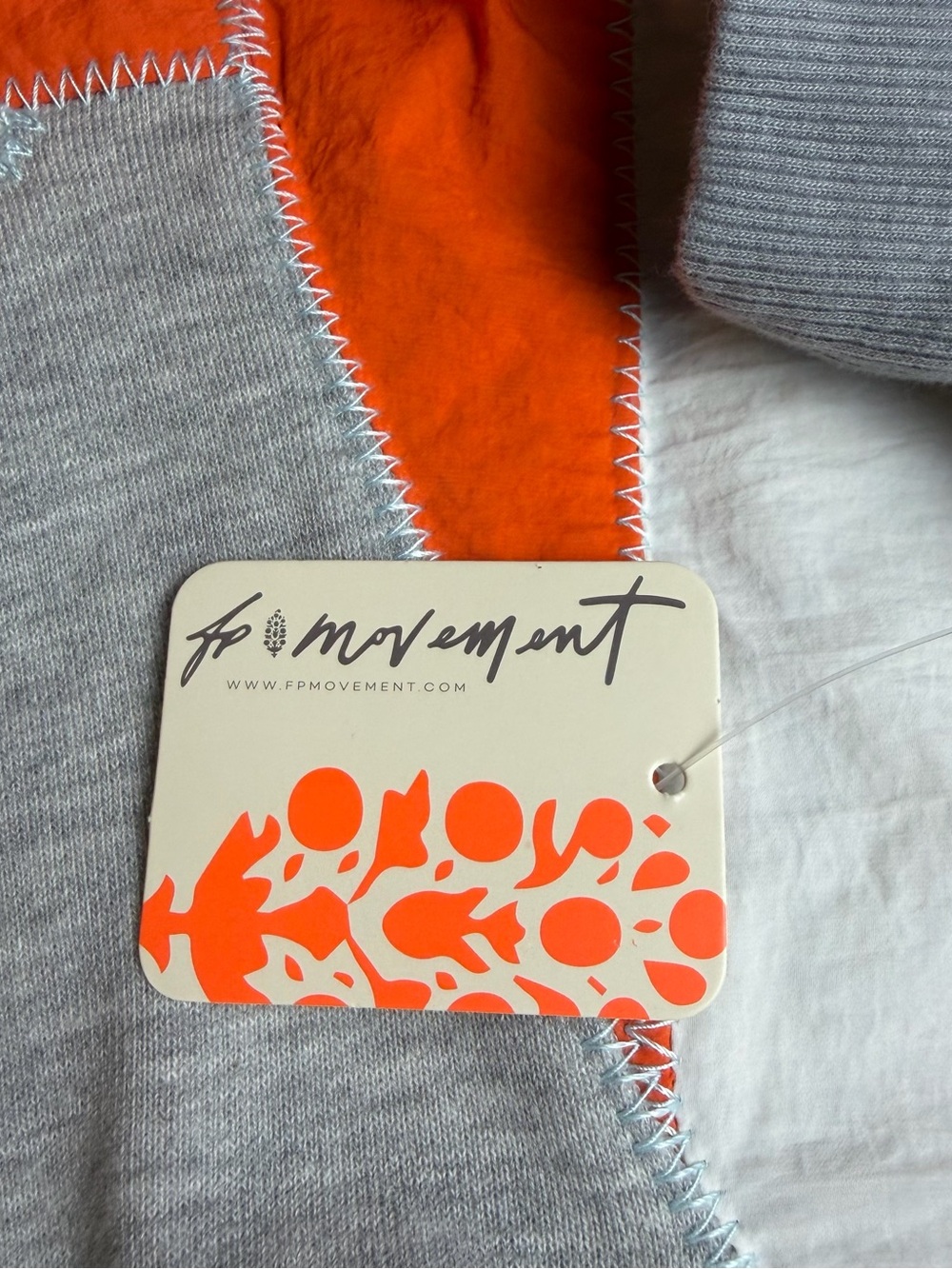 FP Movement by Free People Gray, Orange & Teal Colorblock Sweatshirt - Picture 13 of 16